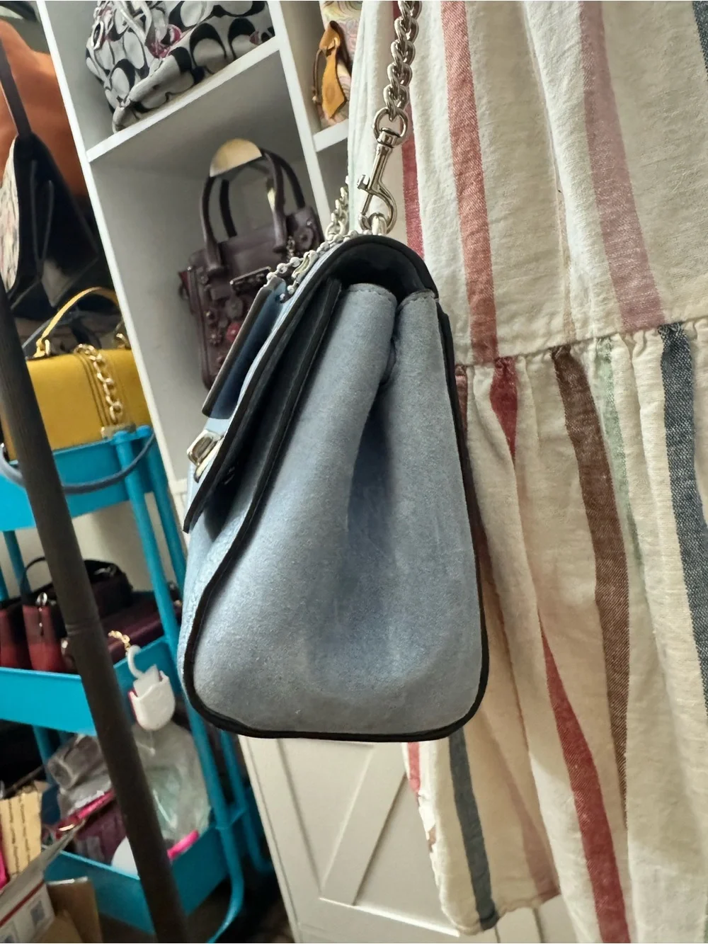 Coach Faye Blue Crossbody Bag